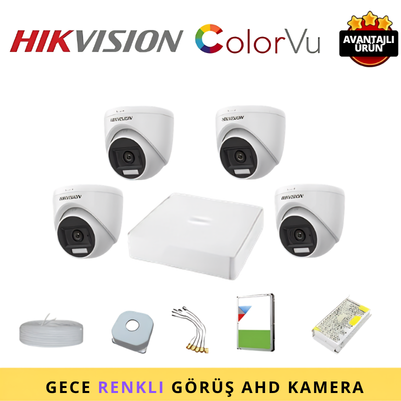 HİKVİSİON 4 KAMERALI İÇ ORTAM KAMERA SETİ
