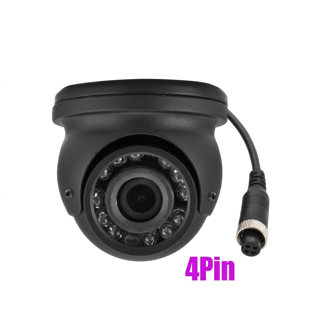 4 PİN MİNİ DOME ARAÇ KAMERASI ANALOG 1000 TVLİNE