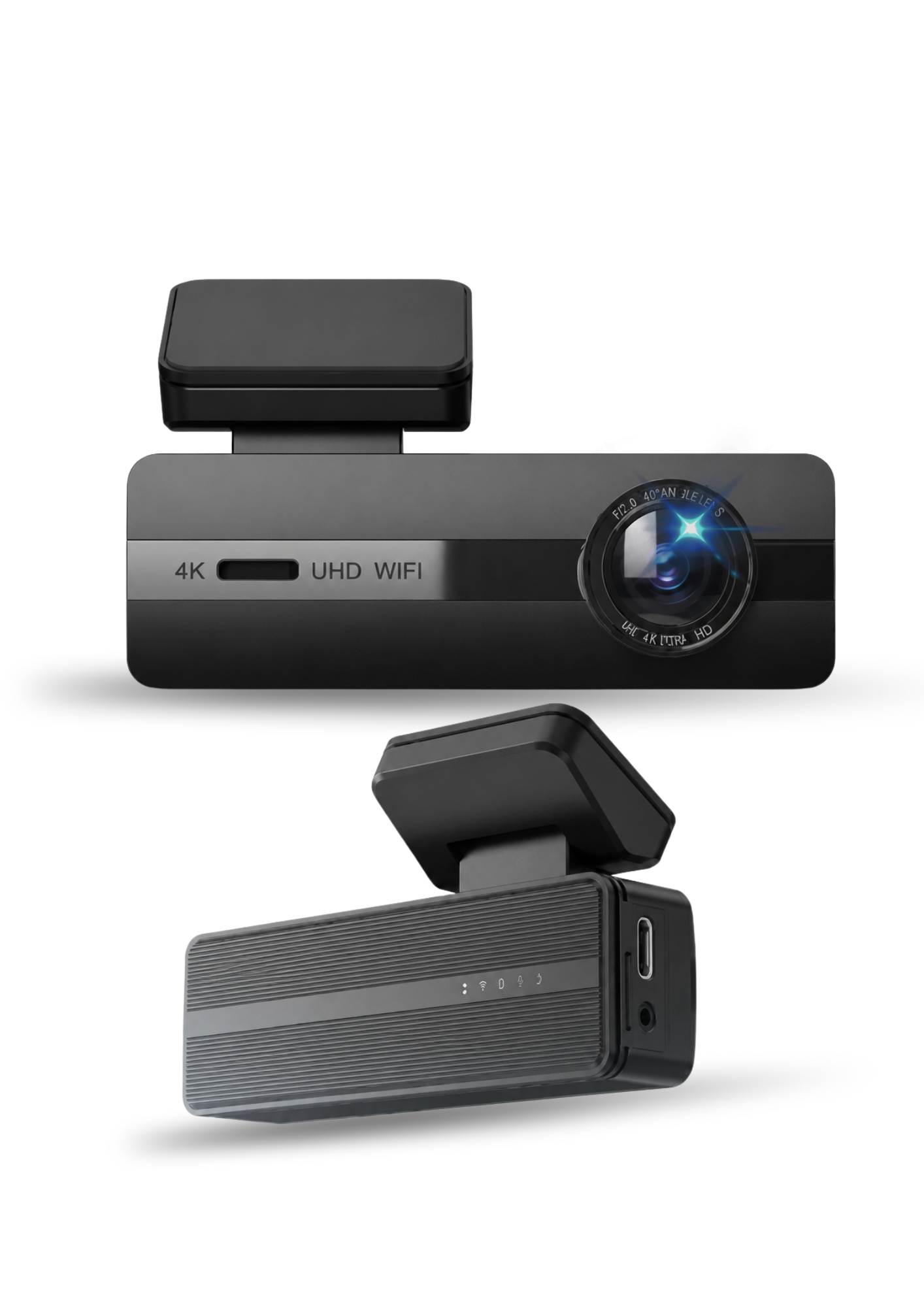 4K WIFI GPS 24 SAAT PARK MODU ÖZELLİKLİ EKRANSIZ DASHCAM KAMERA