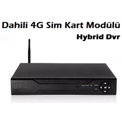 DAHİLİ SİM KART MODÜLLÜ 8 KANAL AHD HYBRİD KAYIT CİHAZI