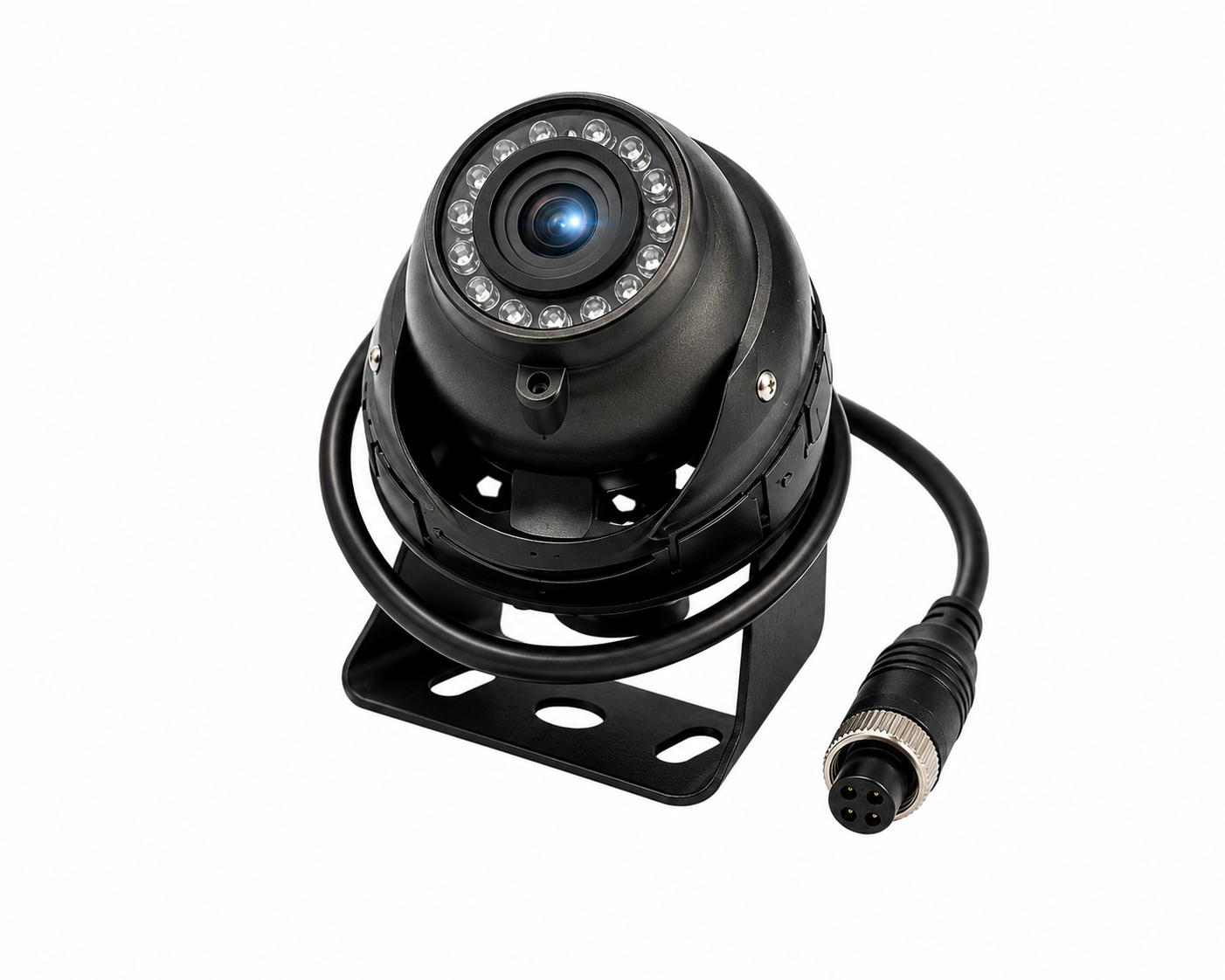 METAL KASA AHD 1080P/ANALOG PAL MİNİ DOME ARAÇ KAMERASI 4 PİN AVİATİON