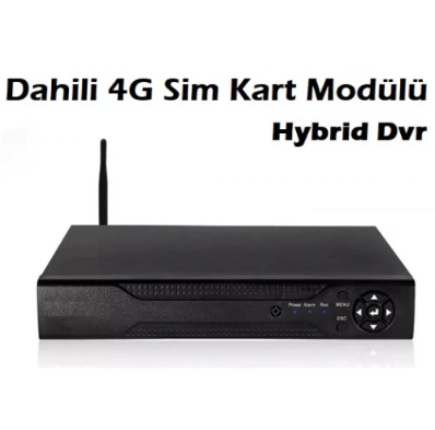 DAHİLİ SIM KART MODÜLLÜ 4 KANAL AHD HYBRID KAYIT CİHAZI