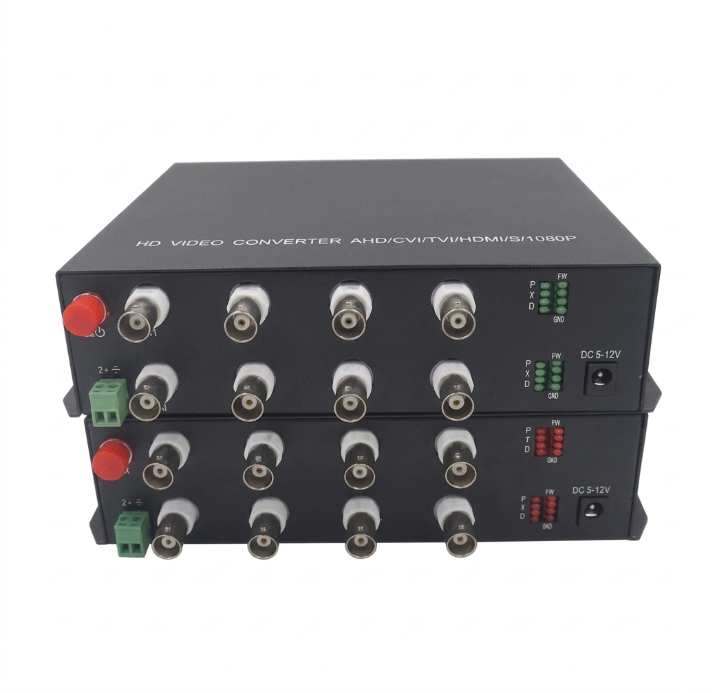 8 KANAL FİBER MEDİA CONVERTER DİJİTALDEN AHD YE 8CH BNC DÖNÜŞTÜRÜCÜ