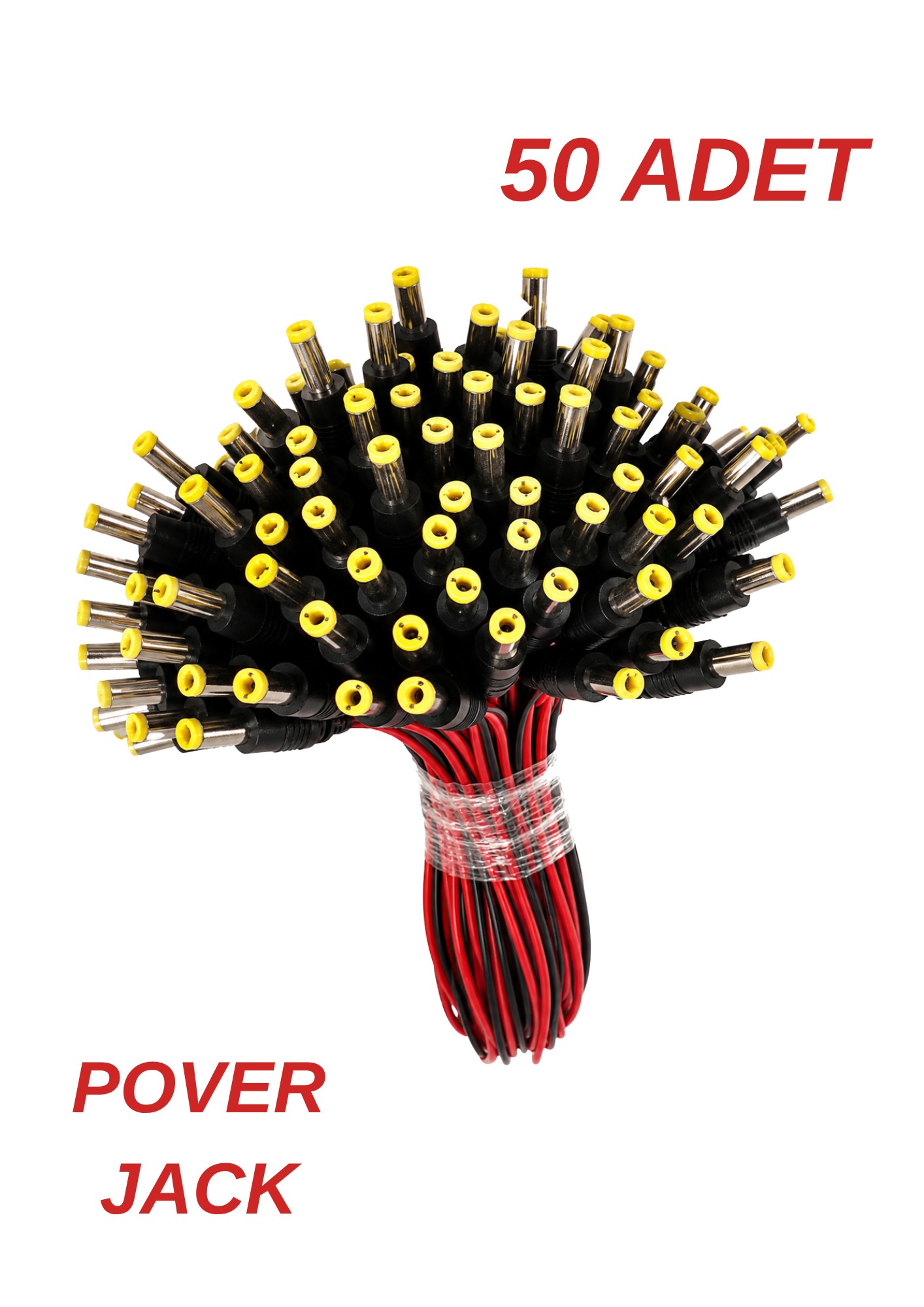 POWER JACK KABLO 50 ADET AVANTAJLI PAKET