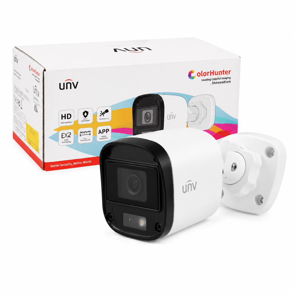 UNV 2MP 1080P FULL COLOR GECE RENKLİ HİBRİT AHD TVI CVI IR BULLET KAMERA