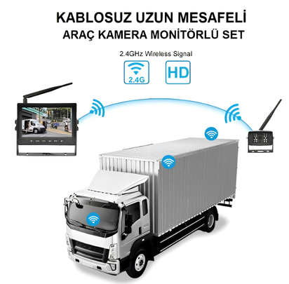 KABLOSUZ WİRELESS AHD ARAÇ KAMERA SETİ 9-36 VOLT